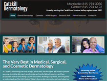 Tablet Screenshot of catskilldermatology.com